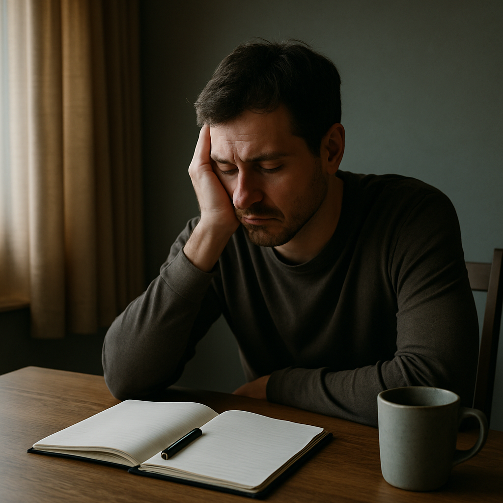 A focused FX trader analyzing charts at his desk during a quiet morning