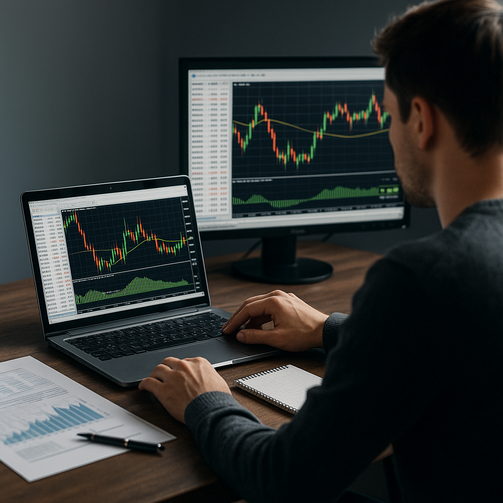A trader operating an EA-based strategy setup with XM
