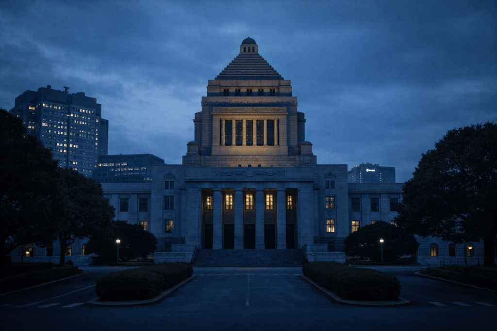 National Diet Building in Tokyo representing the confirmed results of the 2026 House of Representatives election in Japan